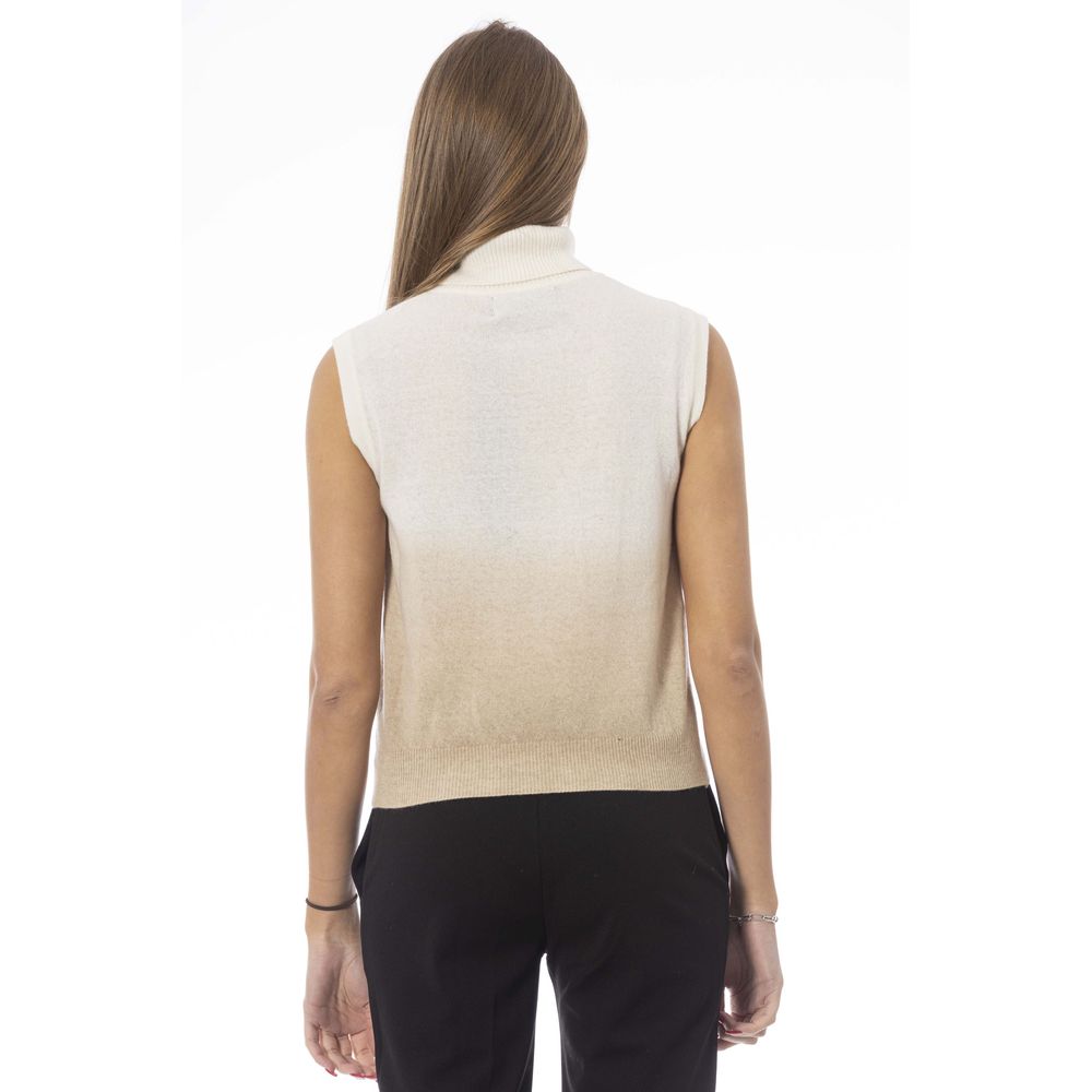 Baldinini Trend Weißer Pullover aus Wolle für Frauen