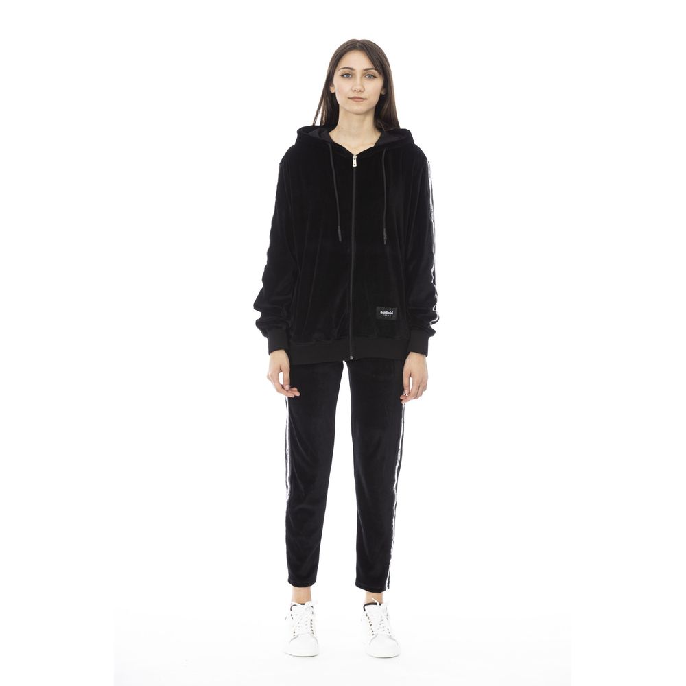 Baldinini Trend Schwarzer Baumwoll-Damenpullover