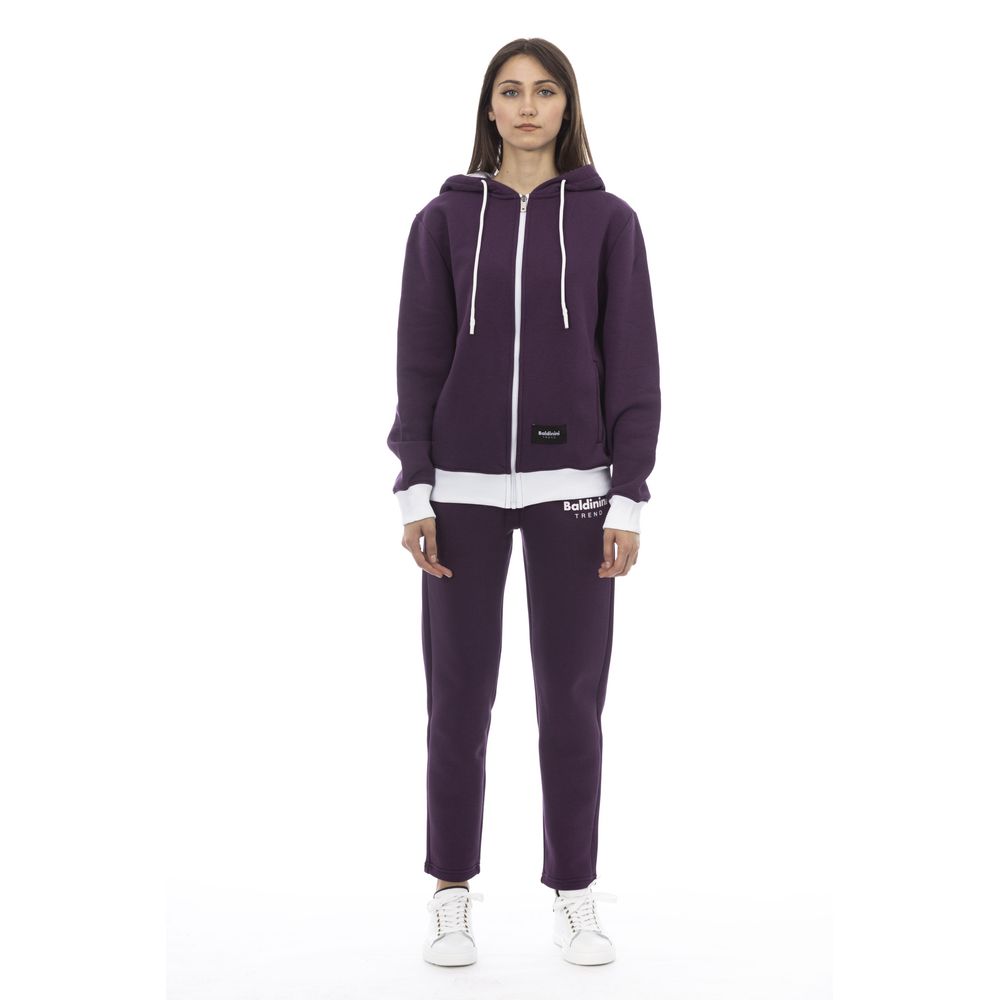 Baldinini Trend Lilac Cotton Women's Sweater