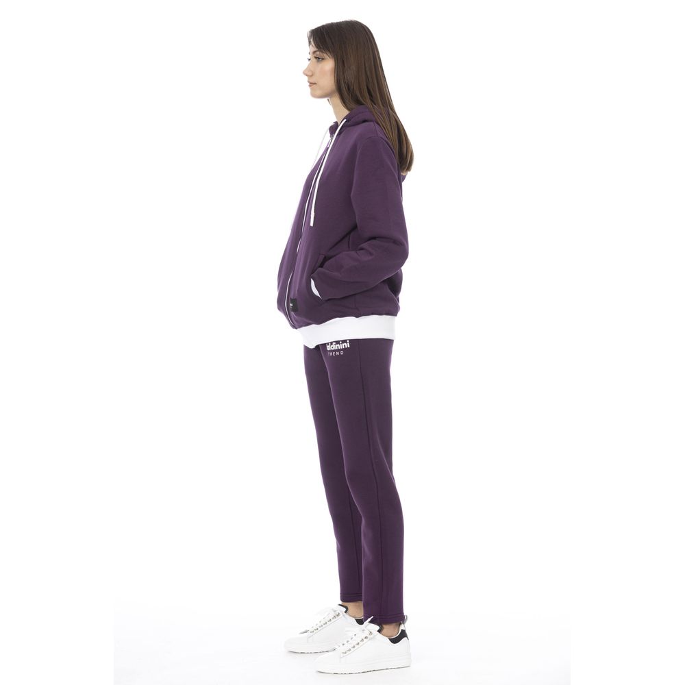 Baldinini Trend Lilac Cotton Women's Sweater