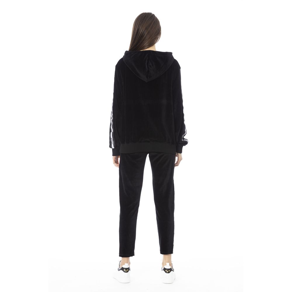 Baldinini Trend Schwarzer Baumwoll-Damenpullover