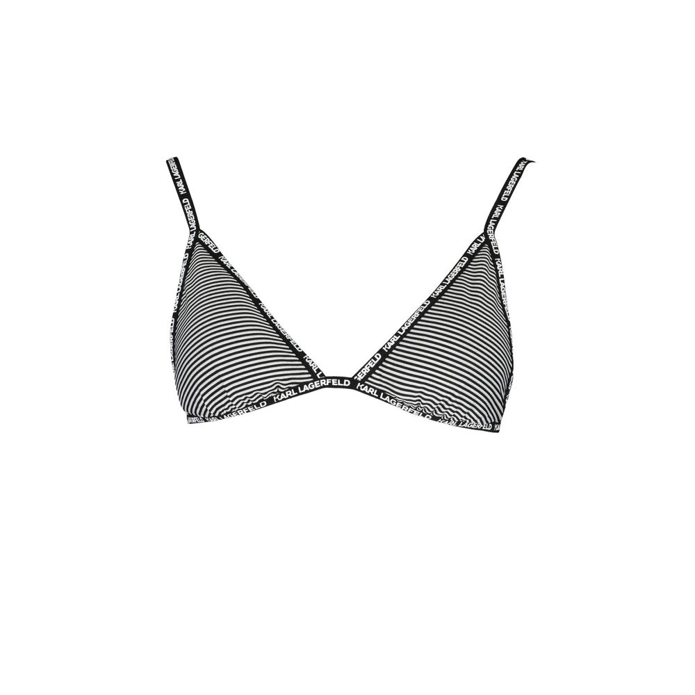 Karl Lagerfeld Schwarze Elastan-Badebekleidung