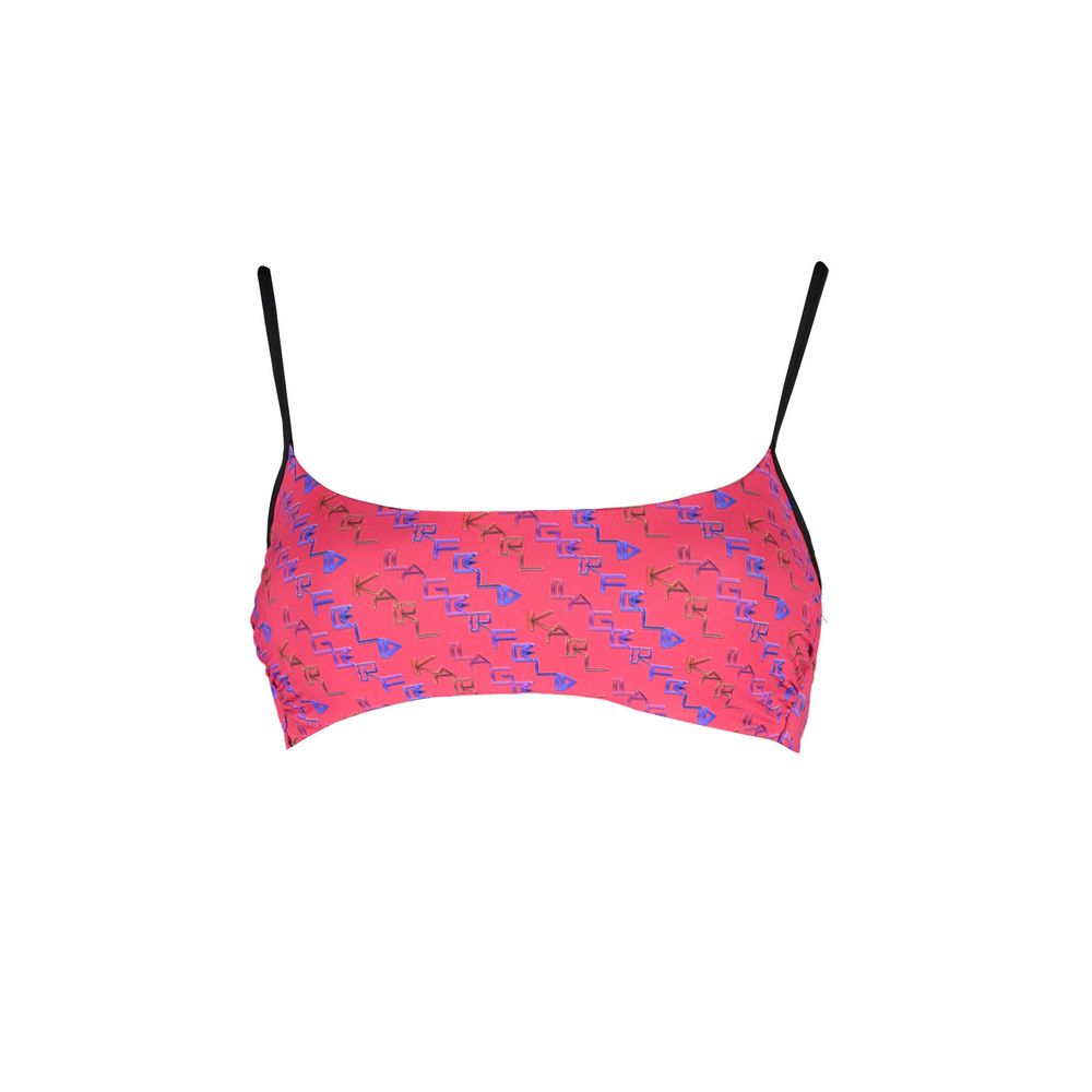 Karl Lagerfeld Rote Elastan-Badebekleidung
