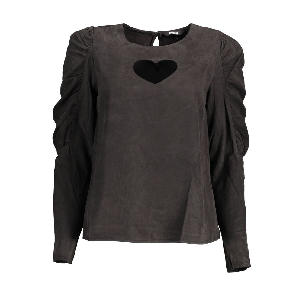 Desigual Schwarzes Lyocell-Hemd