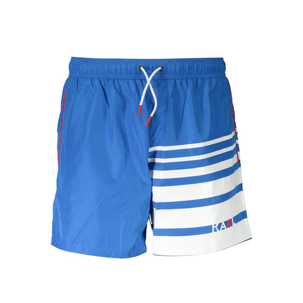 Karl Lagerfeld Blaue Polyester-Badebekleidung