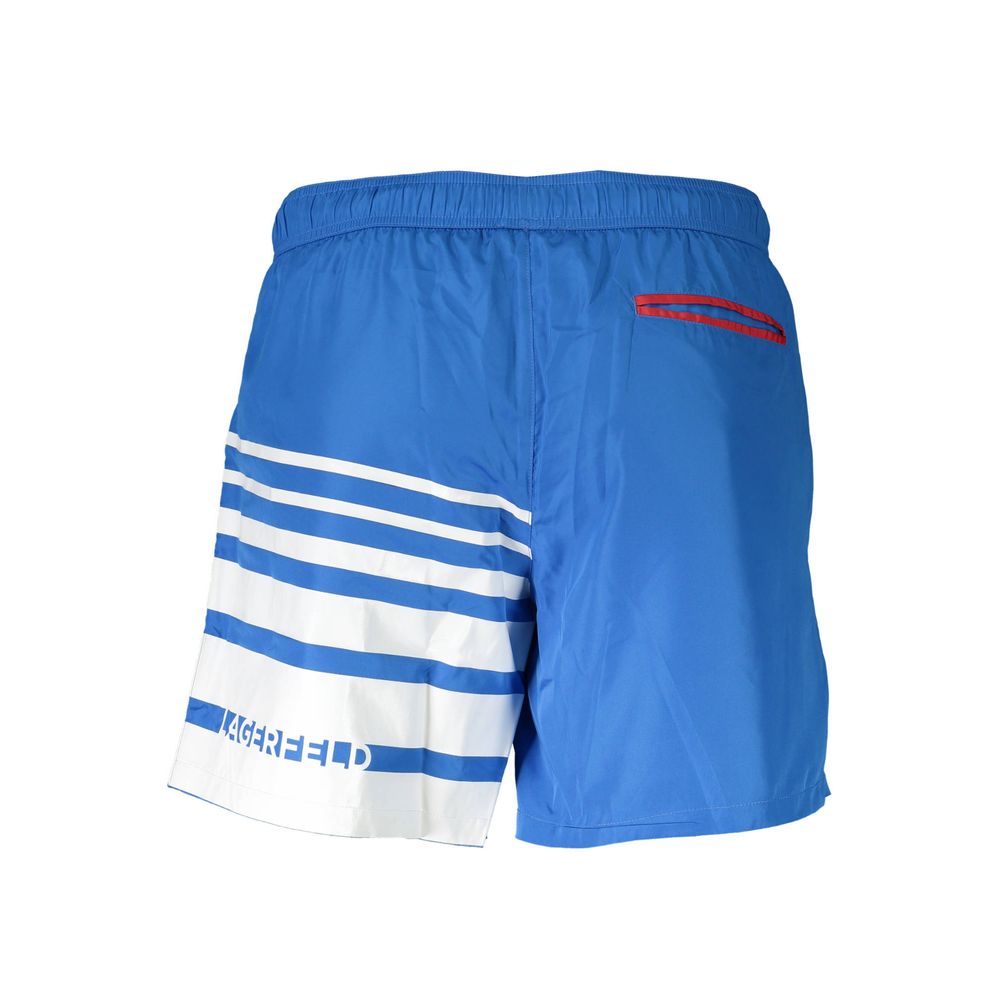 Karl Lagerfeld Blaue Polyester-Badebekleidung