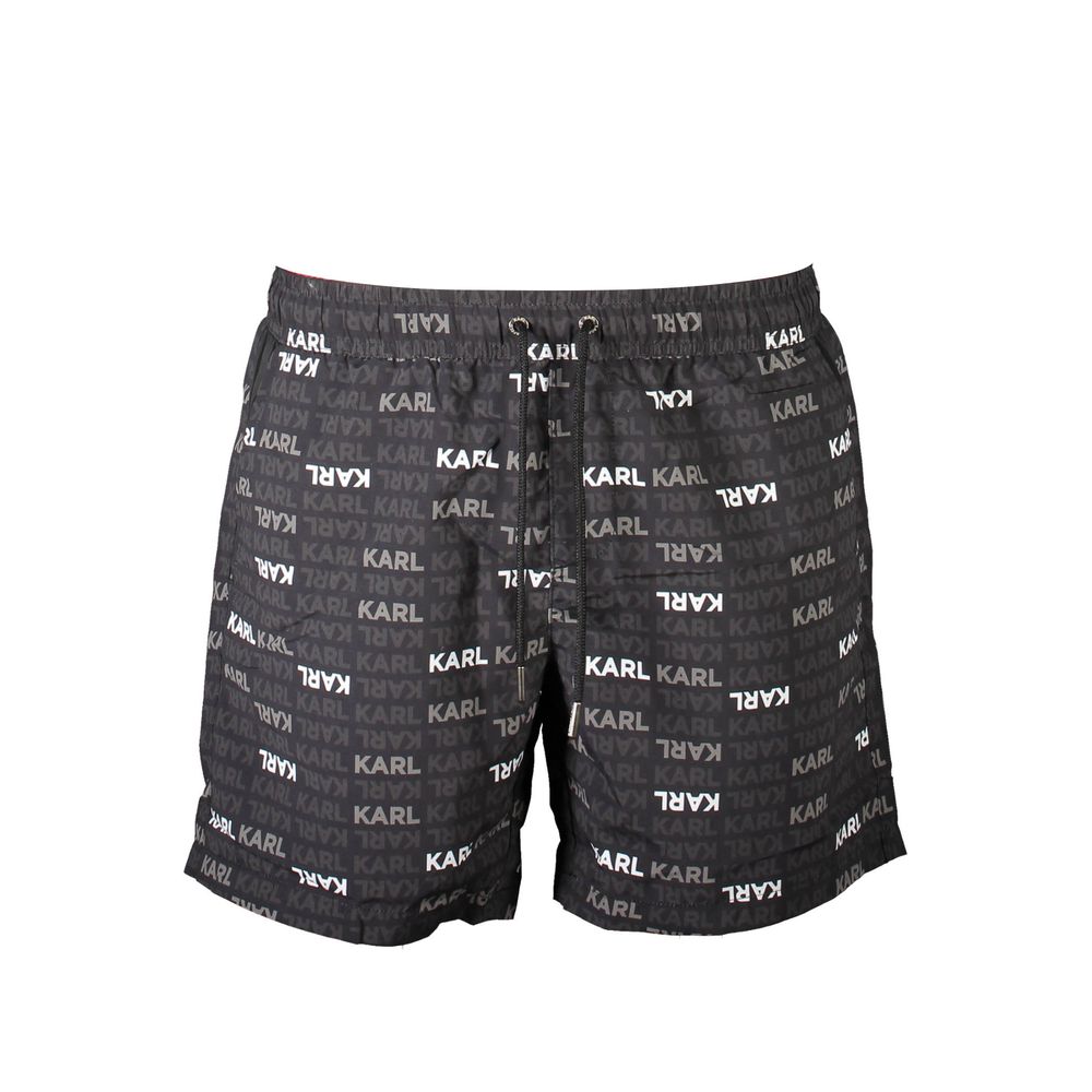 Karl Lagerfeld Nero Polyester Herren Badeshorts