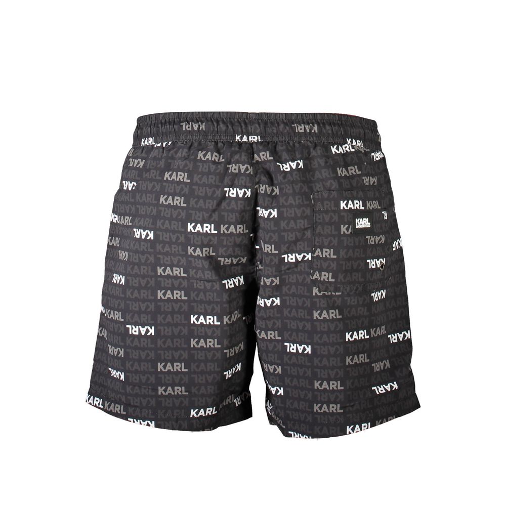 Karl Lagerfeld Nero Polyester Herren Badeshorts