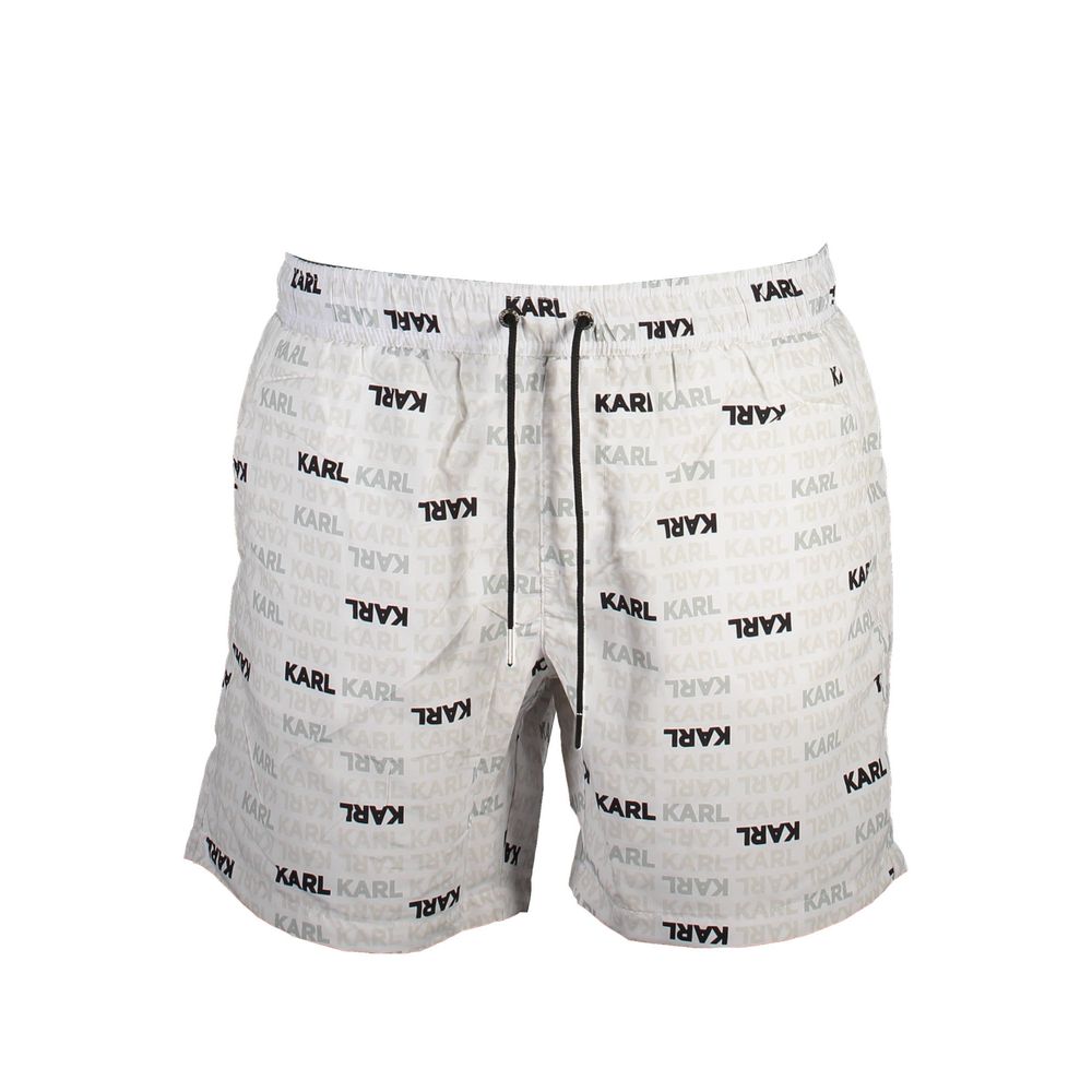 Karl Lagerfeld Weiße Polyester-Badebekleidung