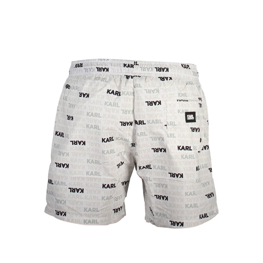 Karl Lagerfeld Weiße Polyester-Badebekleidung