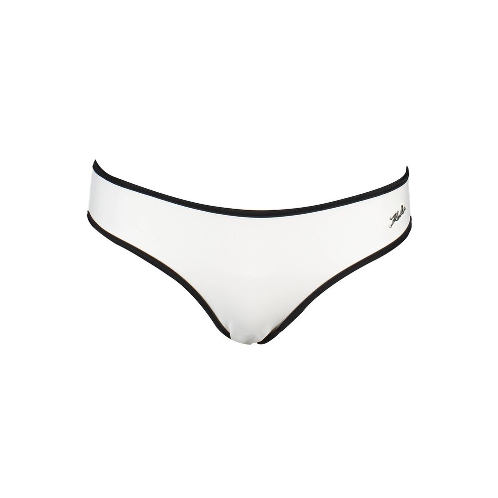 Karl Lagerfeld Weiße Elastan-Badebekleidung