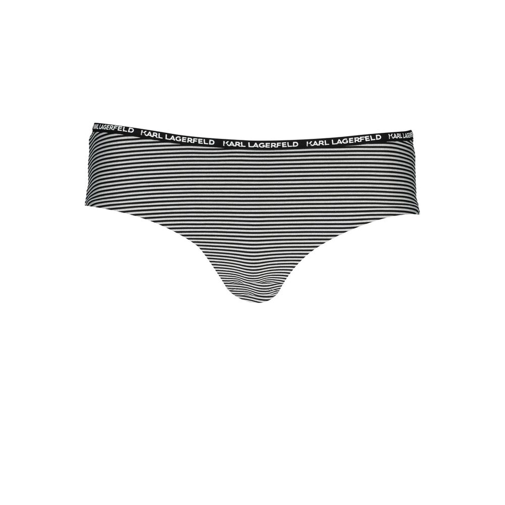 Karl Lagerfeld Schwarz Elastan Bademode