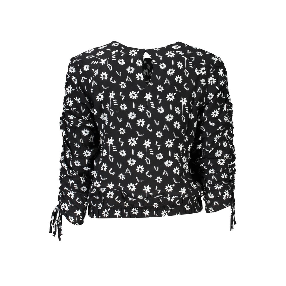 Desigual Schwarzes Viskosehemd