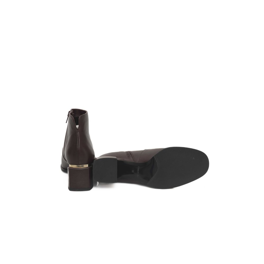 Cerruti 1881 Burgundy Cowhide Women's Boots