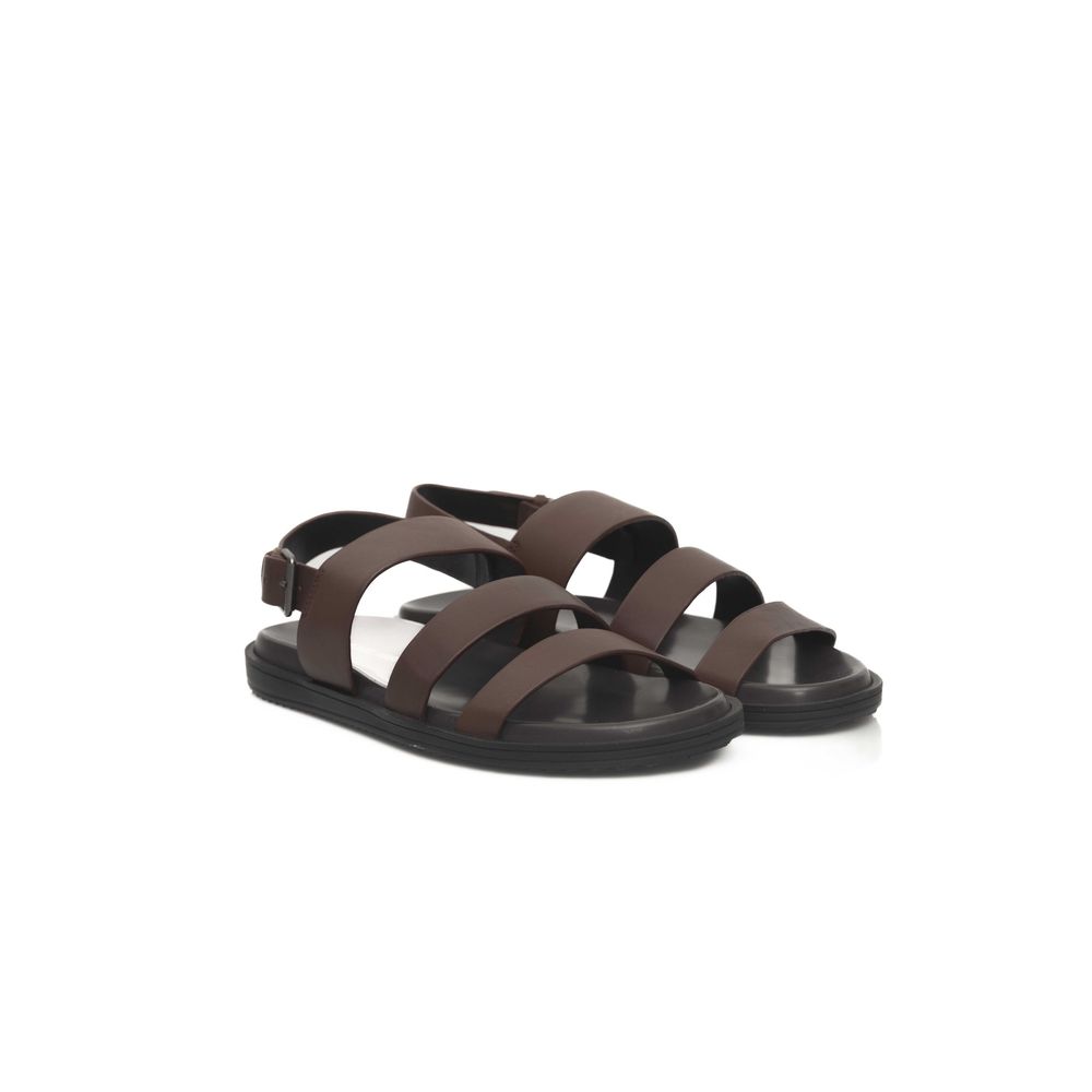Cerruti 1881 Braune Rindsleder Herren Sandale