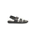 Cerruti 1881 Schwarze Sandalen aus Rindsleder für Herren