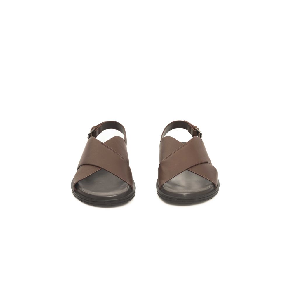 Cerruti 1881 Brown Cowhide Men's Sandal
