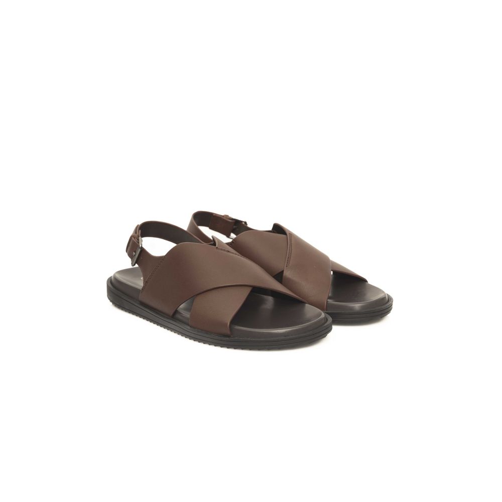 Cerruti 1881 Brown Cowhide Men's Sandal