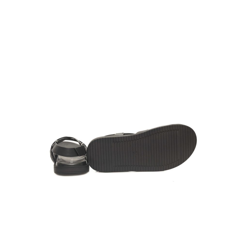Cerruti 1881 Men's Black Leather Sandals