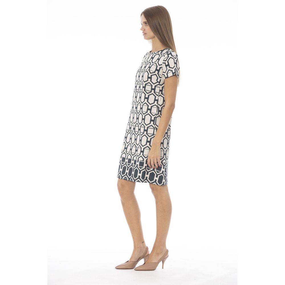 Baldinini Trend Weißes Baumwollkleid für Frauen