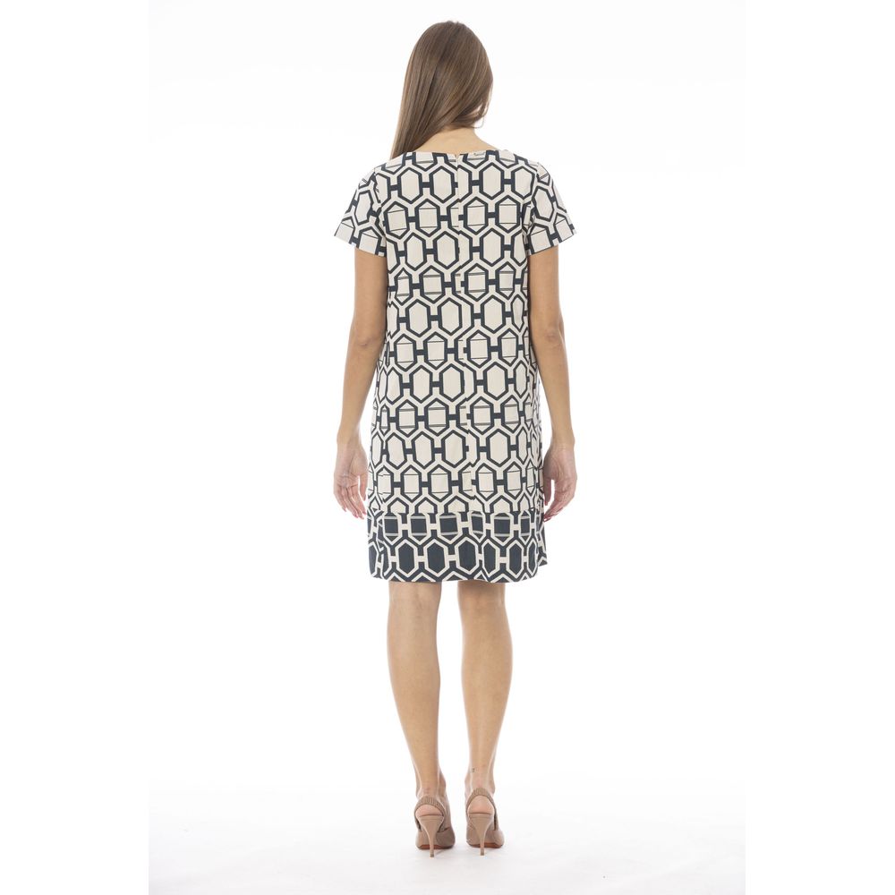 Baldinini Trend Weißes Baumwollkleid für Frauen
