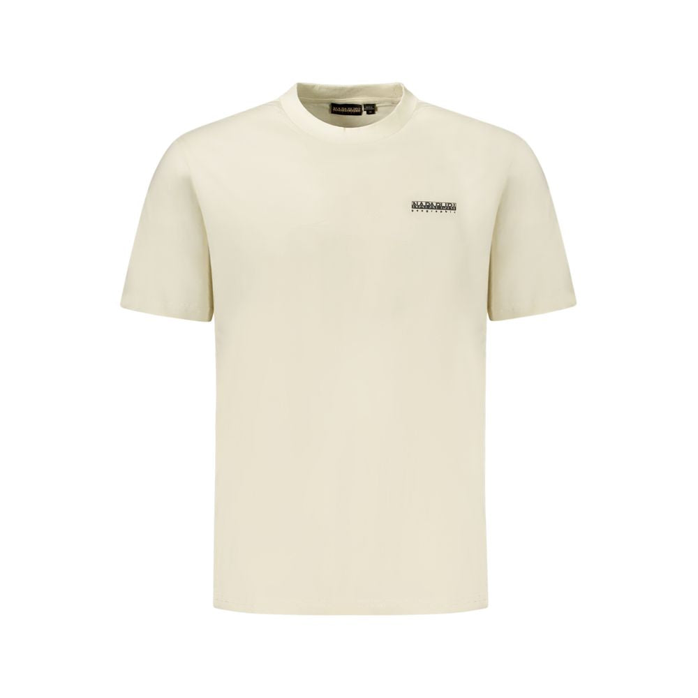 Napapijri Beige Baumwoll-T-Shirt für Herren