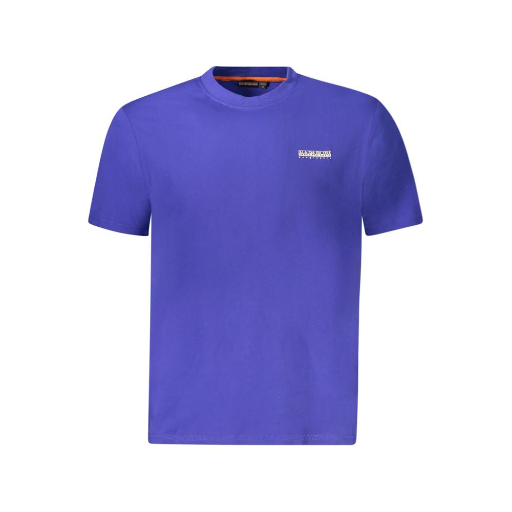 Napapijri Blaues Baumwoll-T-Shirt für Herren