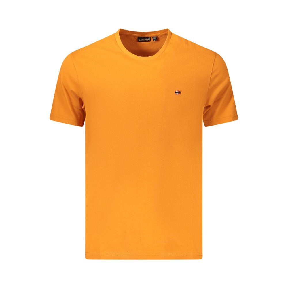 Napapijri Orange Cotton Men's T-Shirt