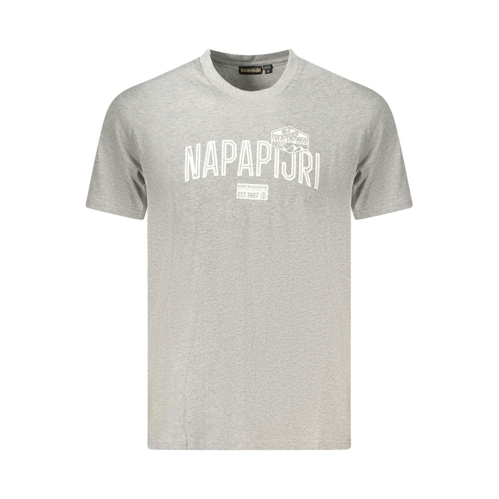 Napapijri Grigio Baumwoll-T-Shirt für Herren