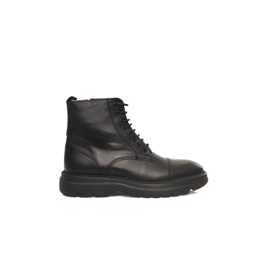 Cerruti 1881 Schwarzer Stiefel aus Rindsleder