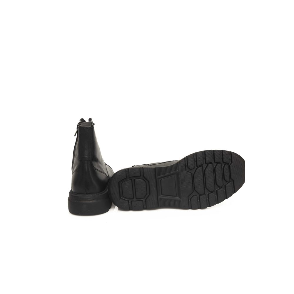 Cerruti 1881 Schwarzer Stiefel aus Rindsleder