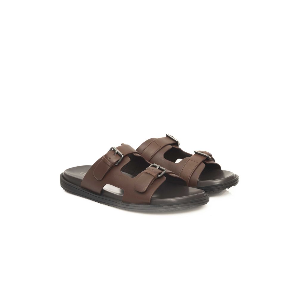 Cerruti 1881 Braune Rindsleder Herren Sandale