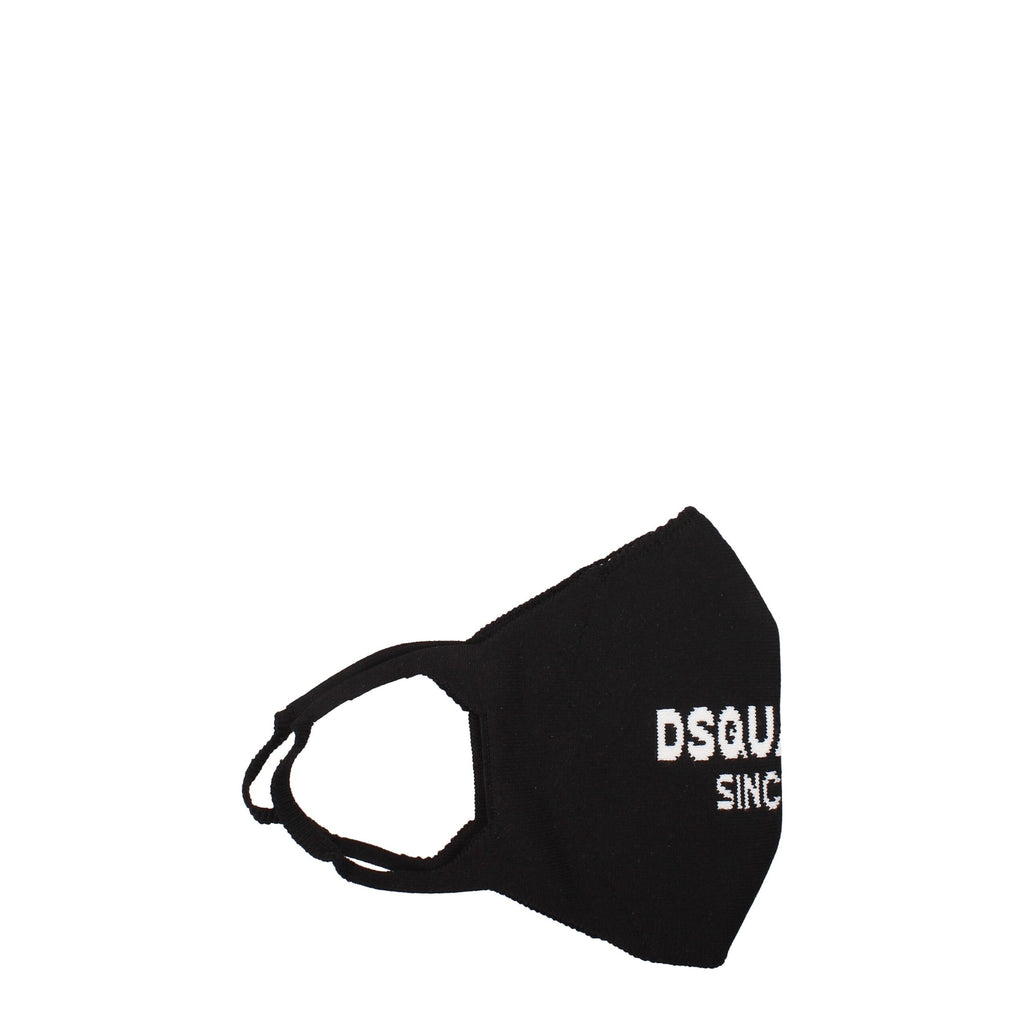 Dsquared² Black Polypropylene Face Mask
