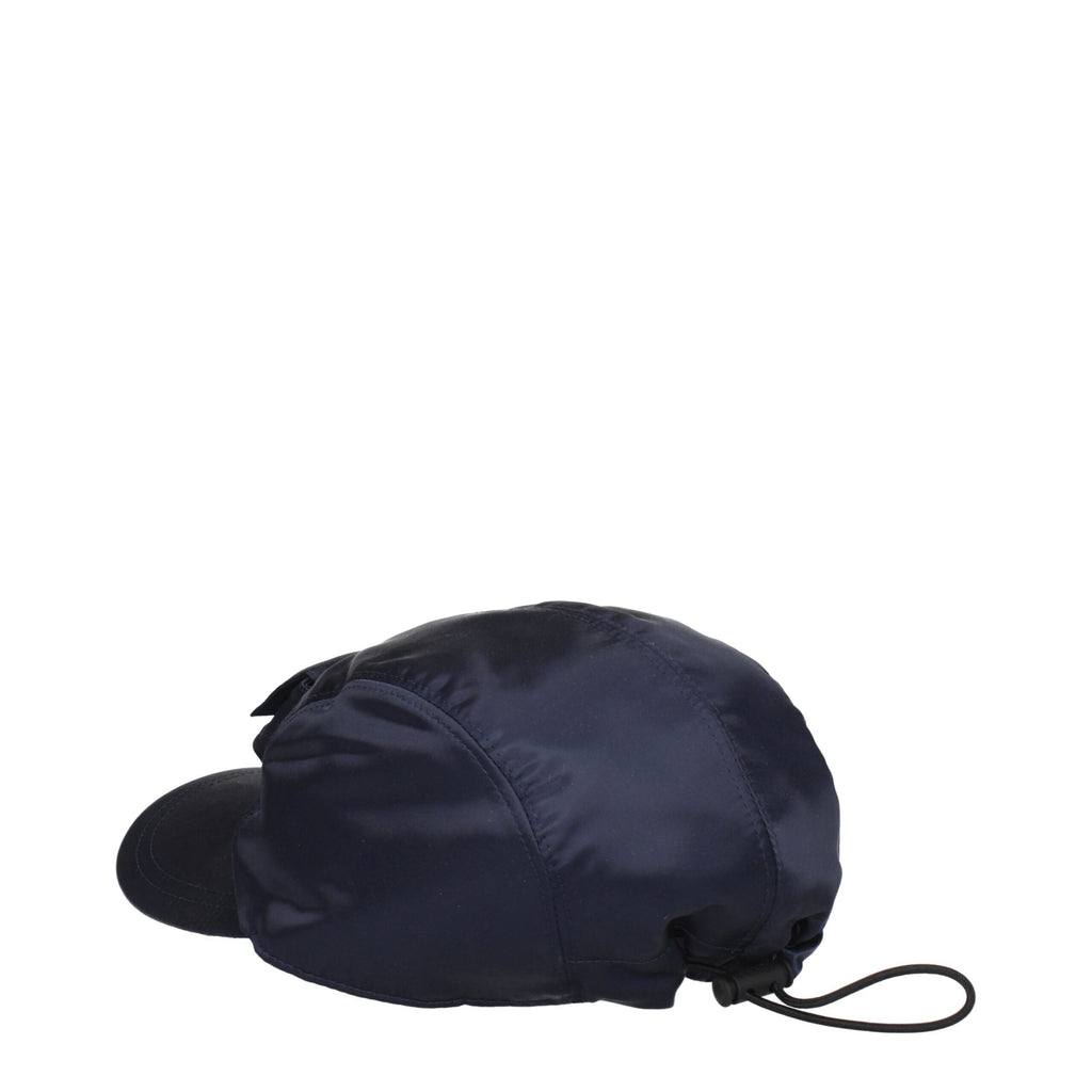 Fendi Blaue Polyamid-Kappe (Baseball-Cap)