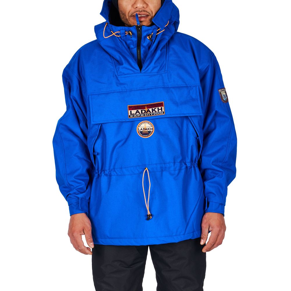 Ladakh Men's Blue Polyester Jacket