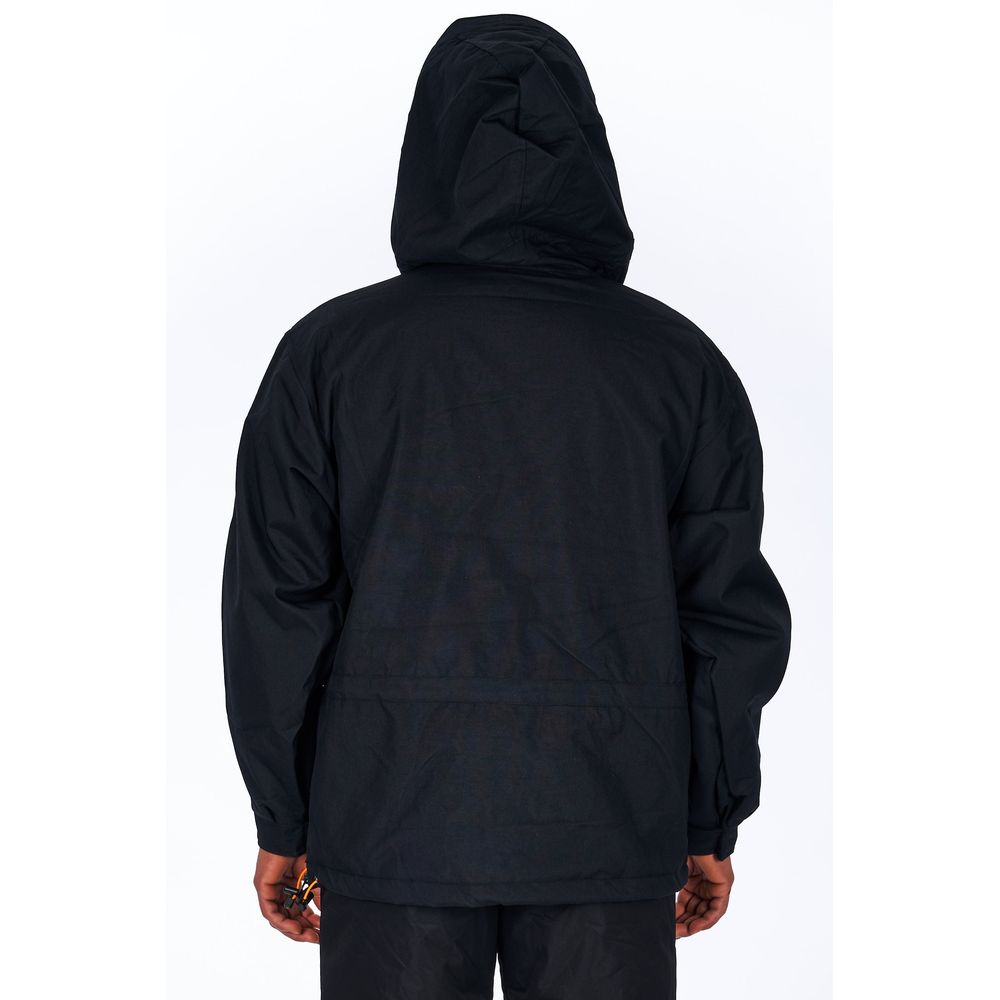 Ladakh Schwarze Polyester-Jacke für Herren