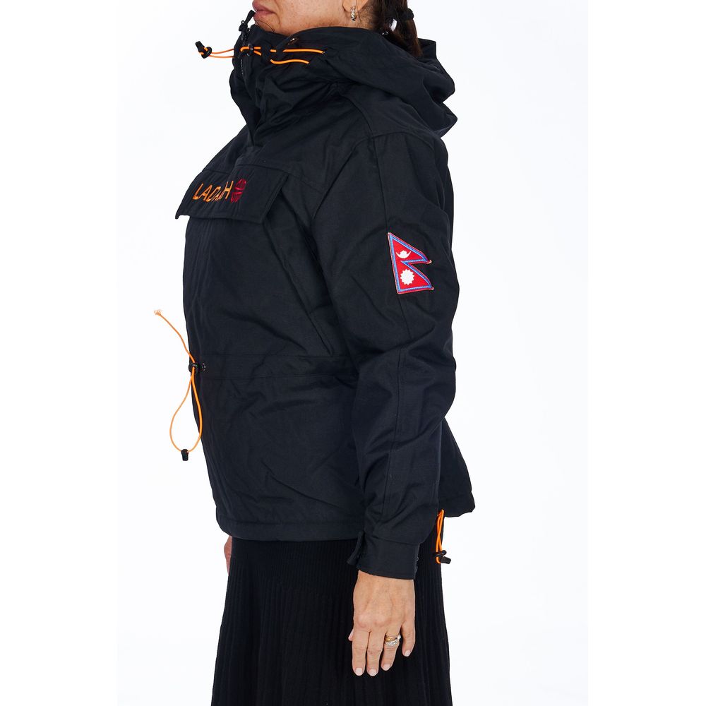 Ladakh Schwarze Polyester Damen Jacke