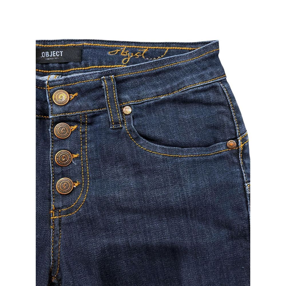 Object Women's Cotton Jeans in Blue