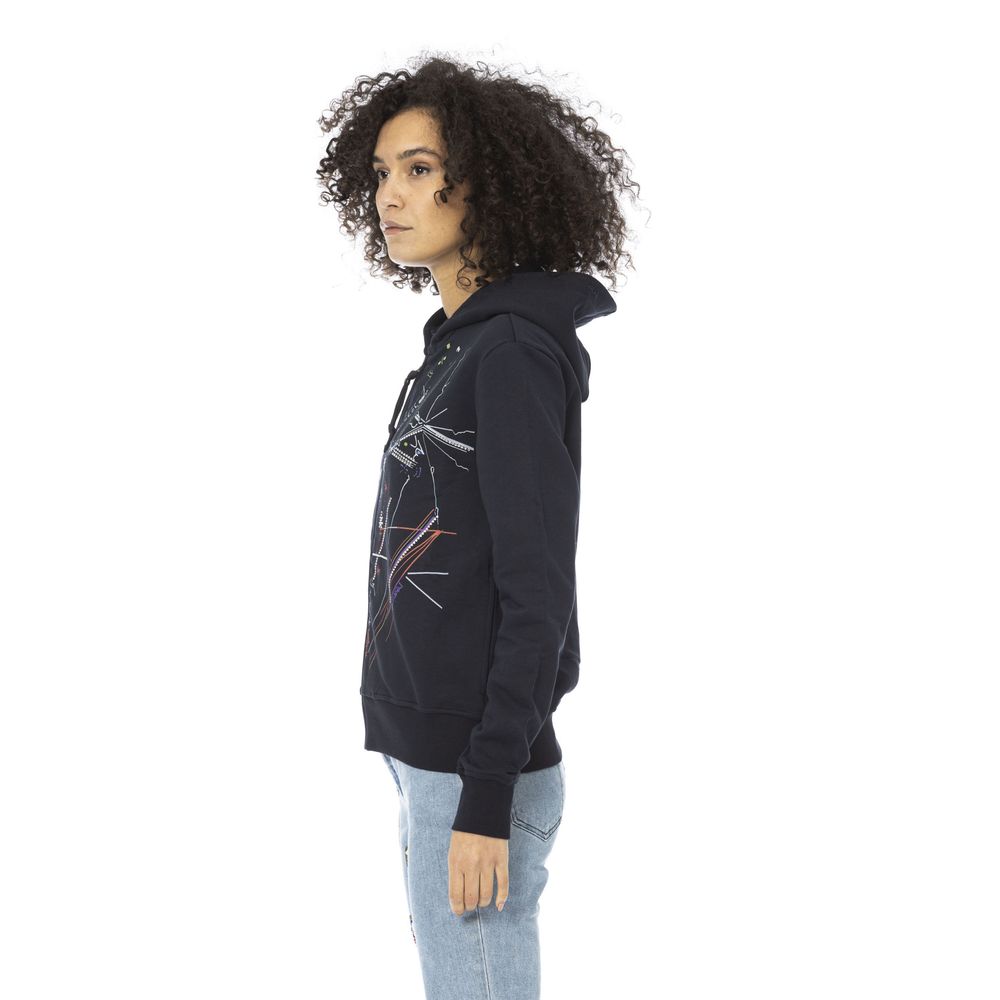 Mr&Mrs Italy Blue Cotton Women's Sweatshirt