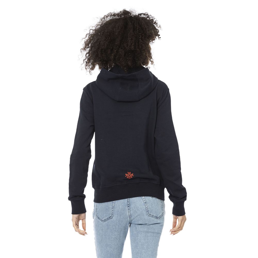 Mr&Mrs Italy Blue Cotton Women's Sweatshirt
