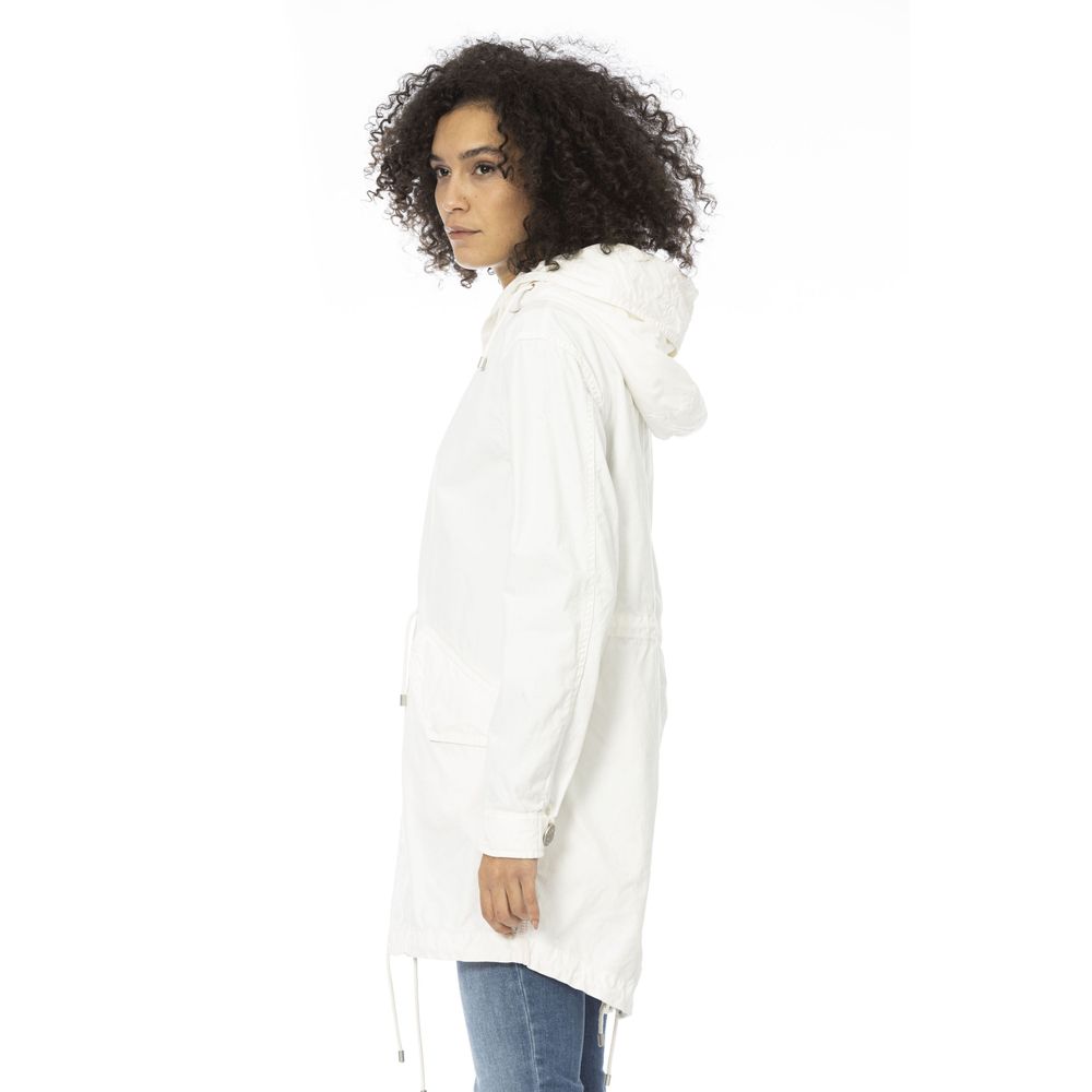 Mr&Mrs Italy White Cotton Women's Parka