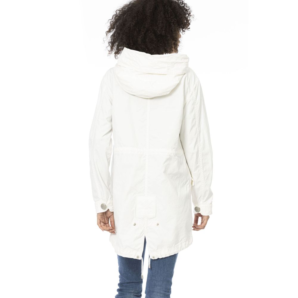 Mr&Mrs Italy White Cotton Women's Parka