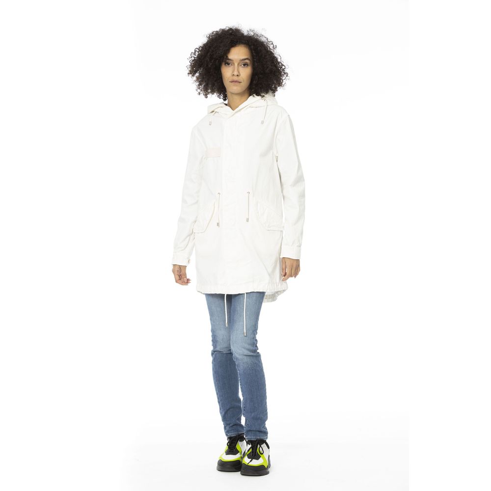 Mr&Mrs Italy White Cotton Women's Parka