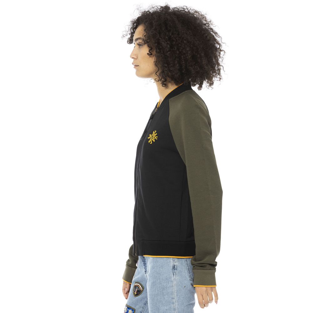 Mr & Mrs Italy Women's Black Cotton Sweater