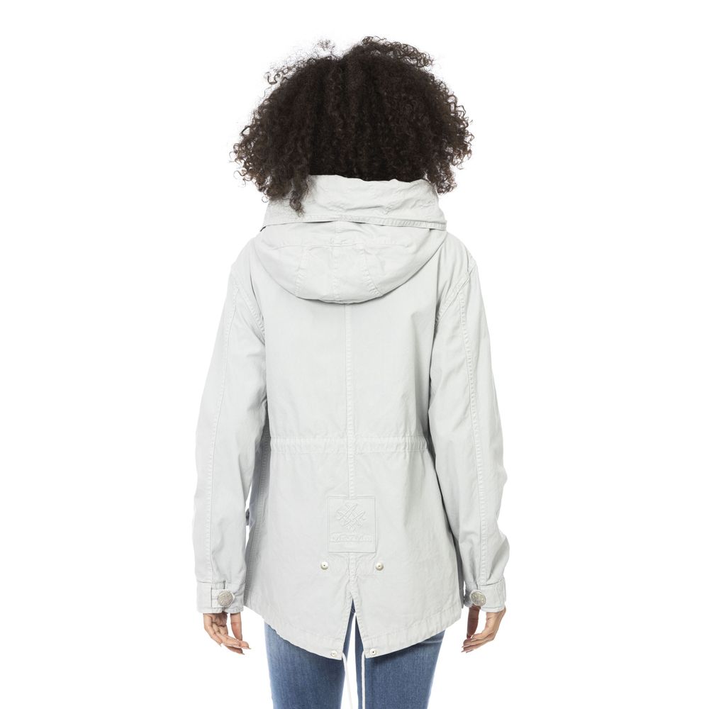 Mr&Mrs Italy Women's Silver Cotton Parka Jacket