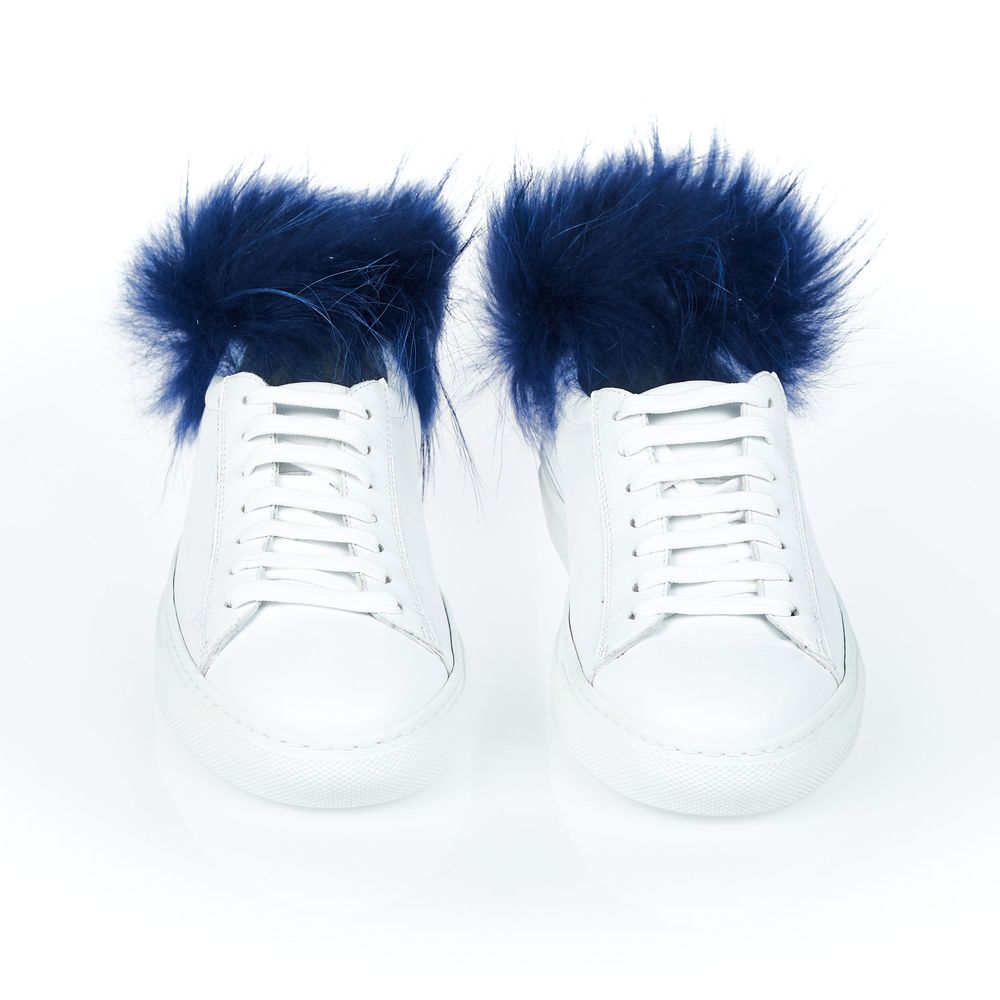 Mr&Mrs Italy Weißes Lammleder Damen Sneaker
