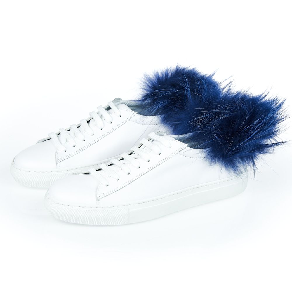 Mr&Mrs Italy Weißes Lammleder Damen Sneaker