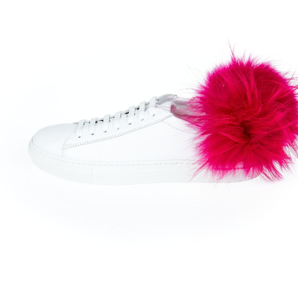 Mr&Mrs Italy Weißes Lammleder Damen Sneaker