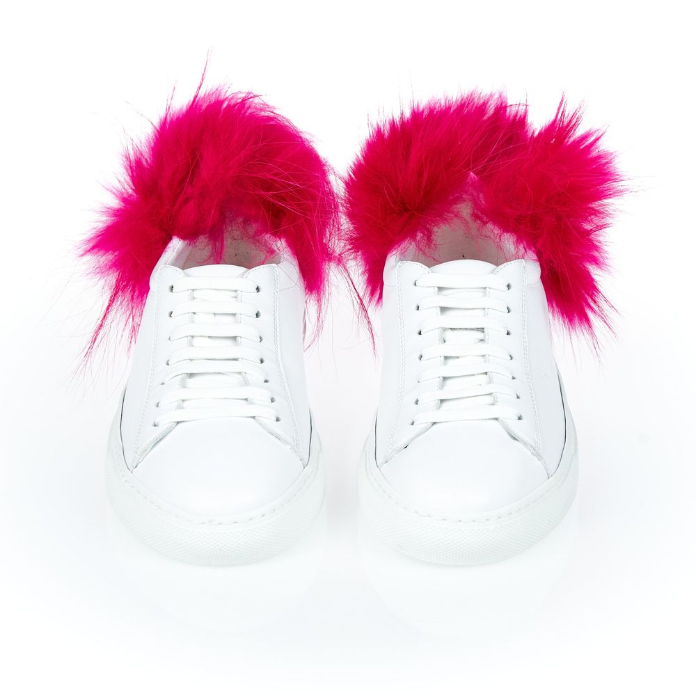 Mr&Mrs Italy Weißes Lammleder Damen Sneaker