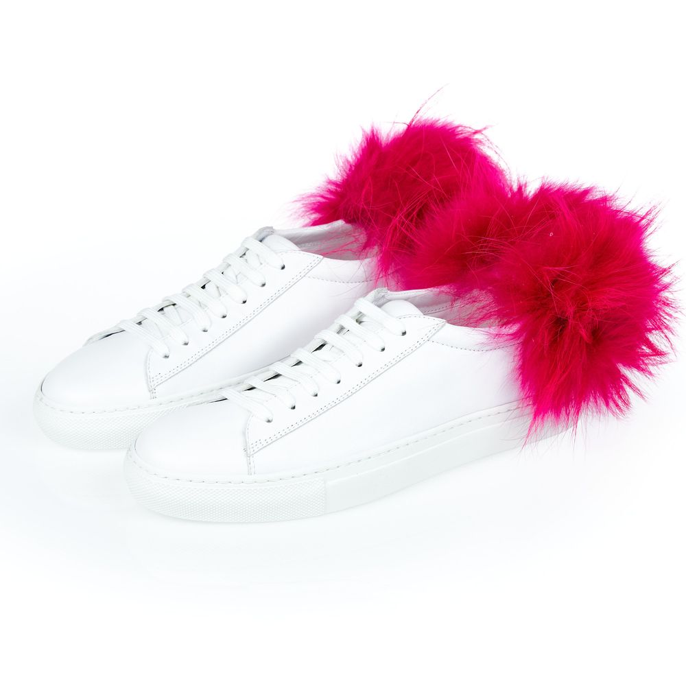 Mr&Mrs Italy Weißes Lammleder Damen Sneaker